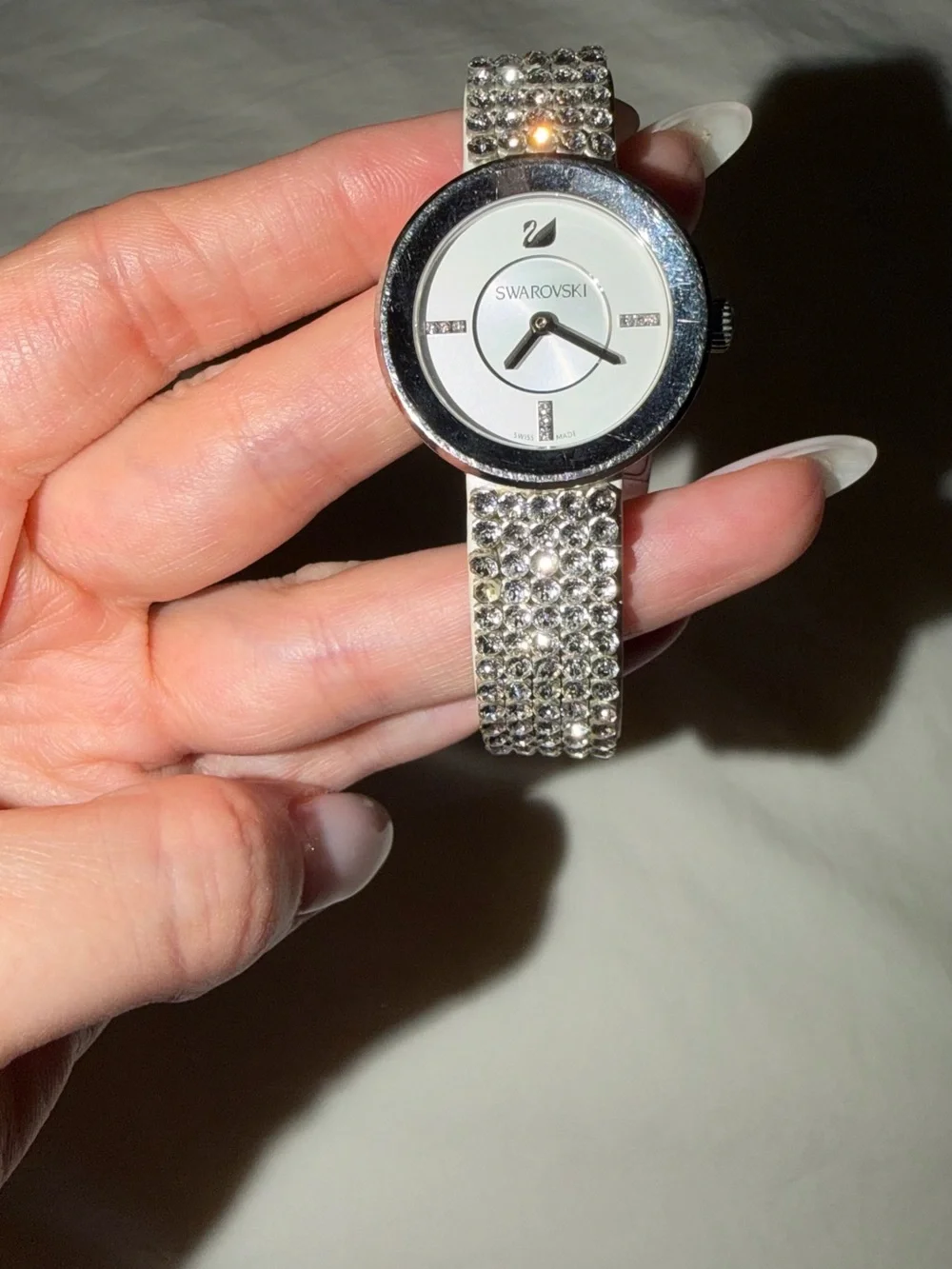 Swarovski Piazza Mini Crystal Mesh Watch